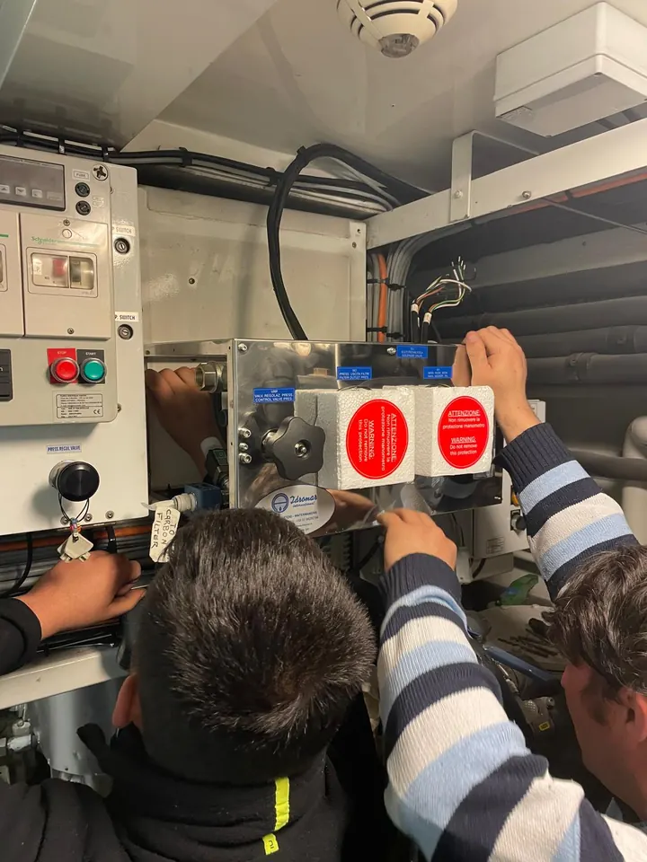 Wiring up a watermaker control panel